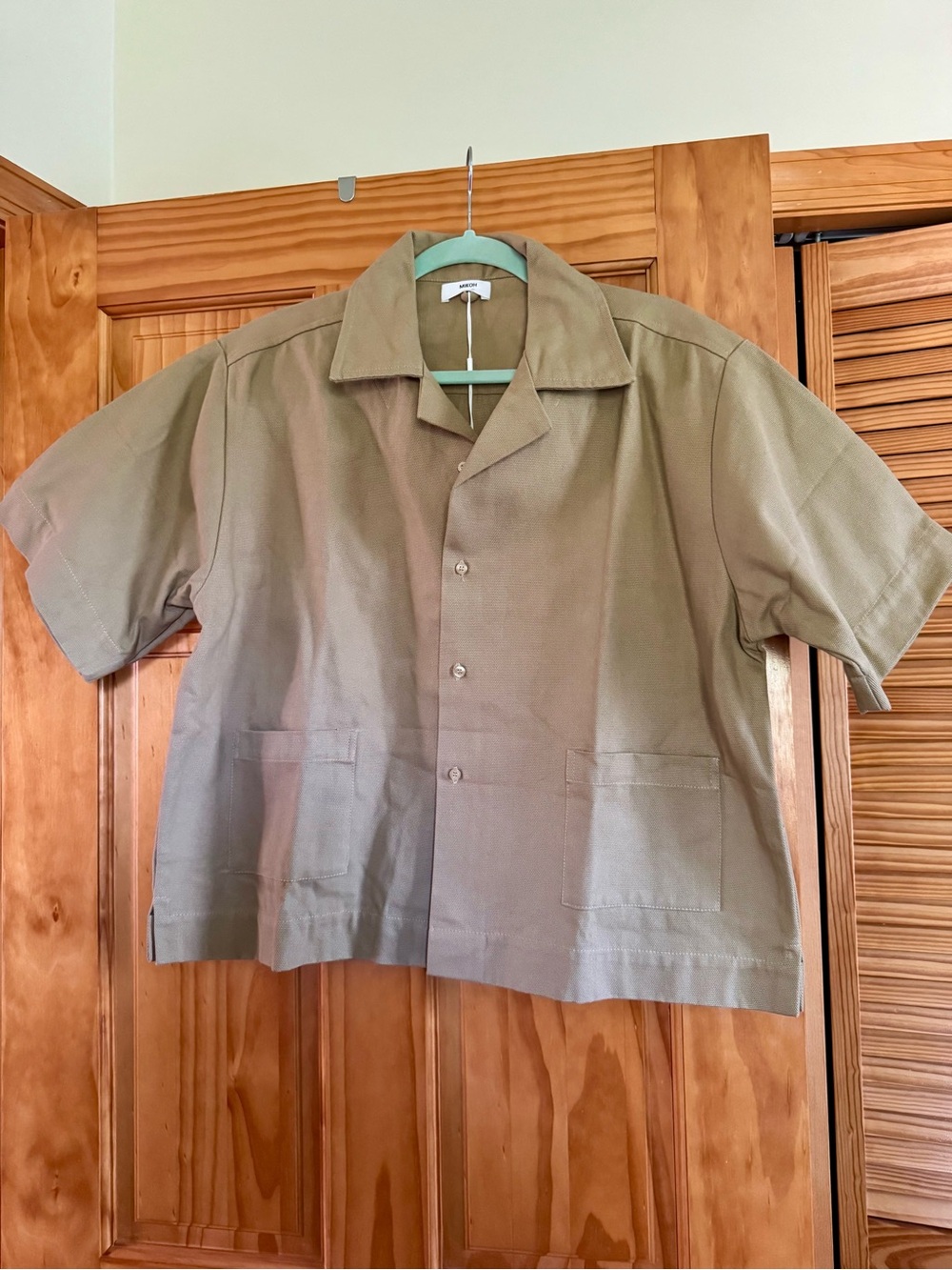Mikoh Short-Sleeve Camp Collar Jacket - Khaki